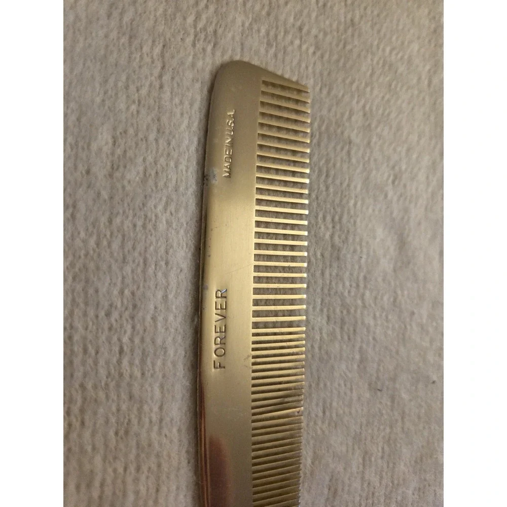 Vintage Metal Rat‑Tail Comb Lot – Cornell 300 & Forever Imperial – USA Made